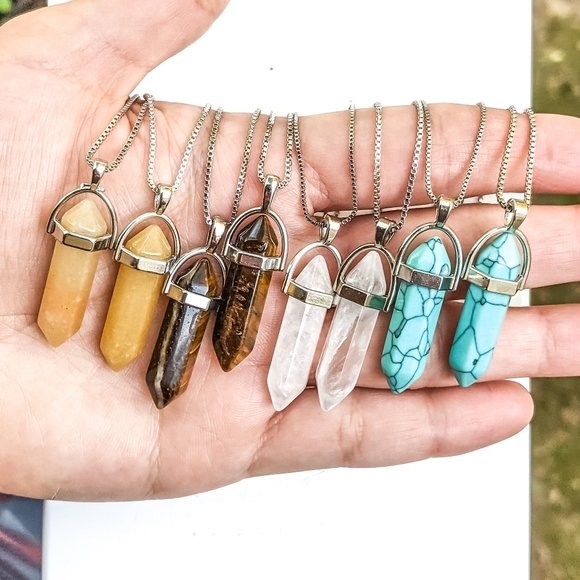 925 Sterling Silver Gemstone Necklace - Picture 4 of 4